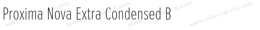 Proxima Nova Extra Condensed Bold字体转换